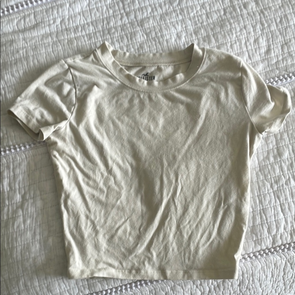 Hollister cropped baby doll tee